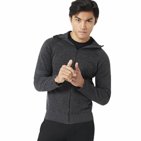 Oakley Radskin Shell Quick Dry Hooded Jacket, Gray, Large - Picture 3 of 15